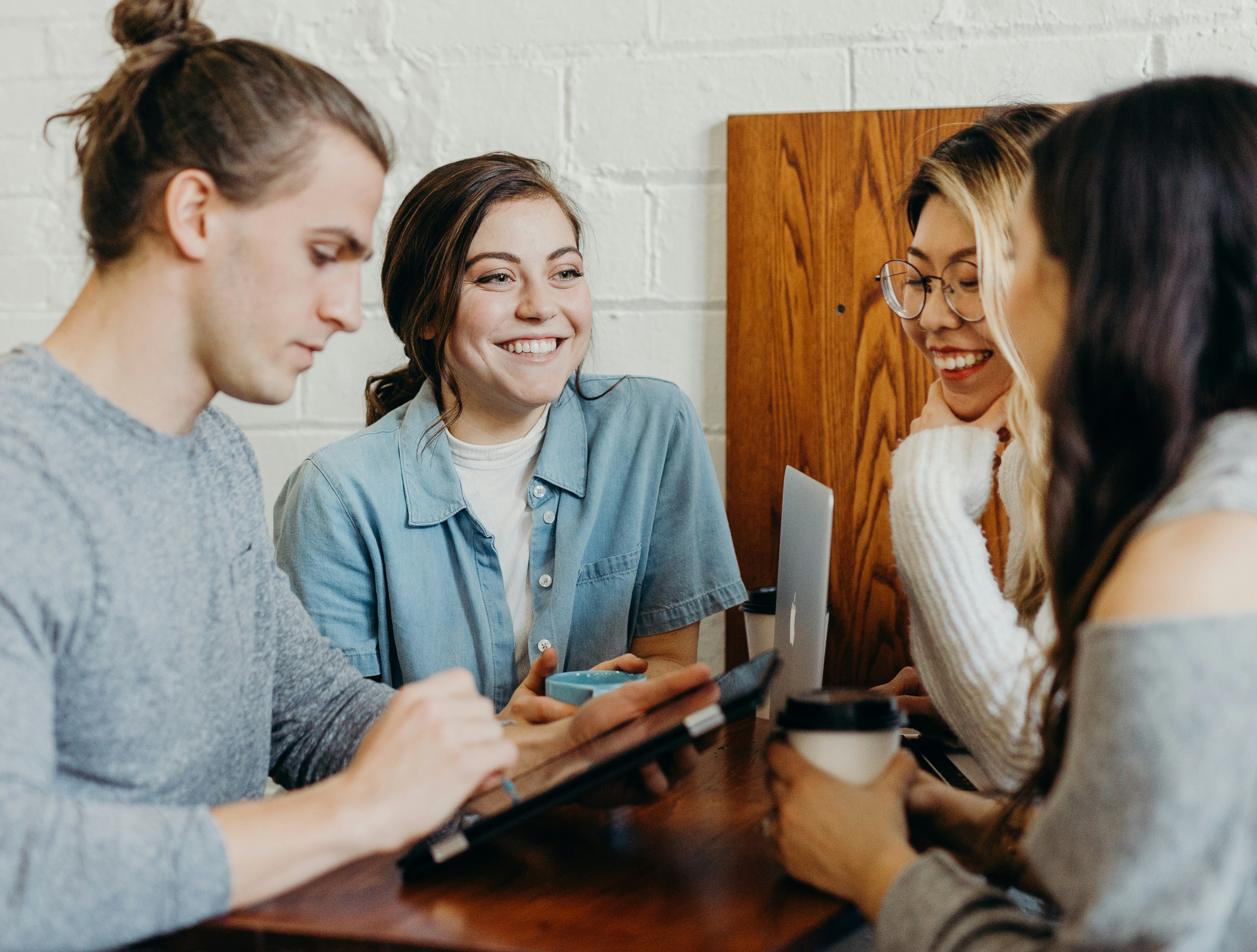 Students in a study group