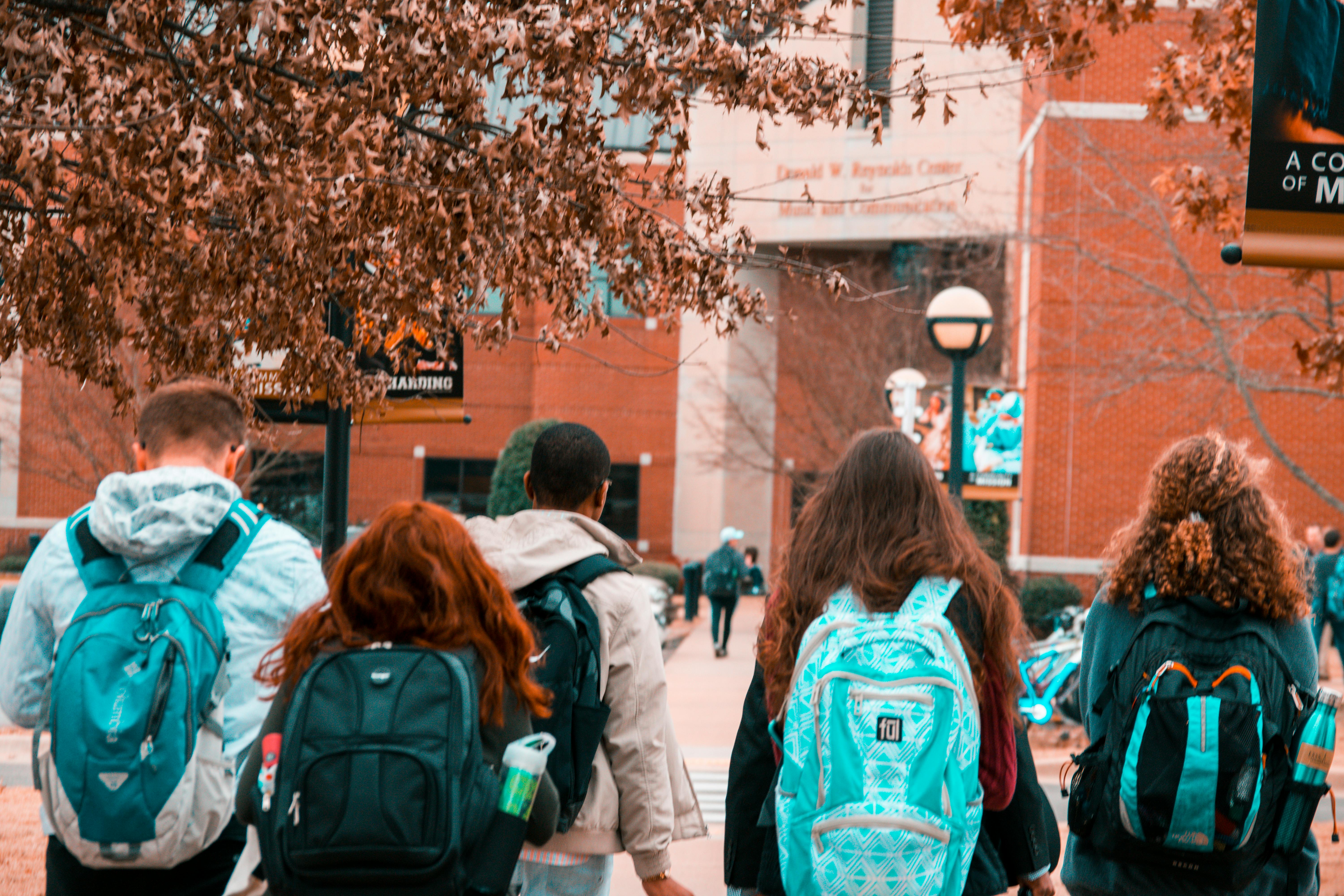 two graduate students on Charles Street